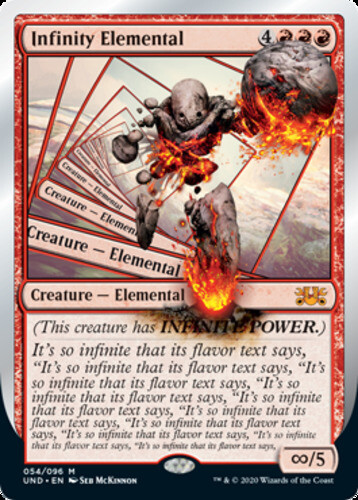 MTG - Infinity Elemental - Unsanctioned - NM, English Magic FLAT RATE SHIP