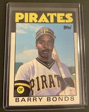 1986 Topps Barry Bonds RC Rookie Card #11T Pittsburgh Pirates