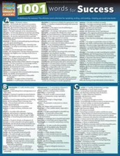 1001 Words For Success (Quick Study: Academic) - Cards By BarCharts, Inc. - GOOD
