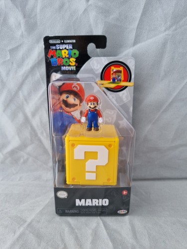 Super Mario Bros. Film Mario Minifigur mit Frageblock Set Nintendo Neu - Bild 1 von 2