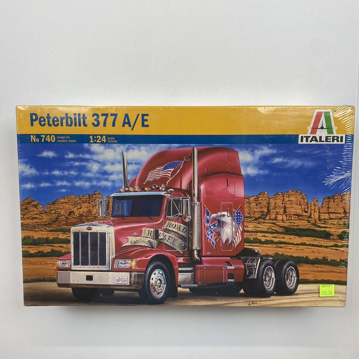 Italeri Peterbilt 377 A/E Semi Truck Model Kit (No. 740) 1 Italeri Peterbilt 377 A/E Semi Truck Model Kit (No. 740) 1