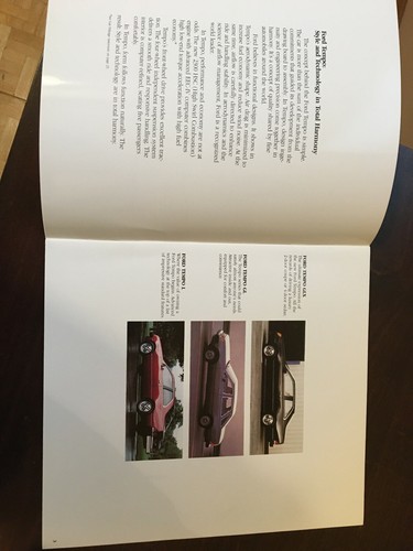 1984 Ford Auto Sales Showroom Brochure, lot of 6, Mustang, Tempo, T-Bird, Escort - Picture 3 of 12