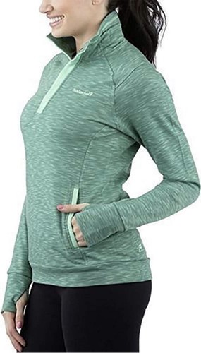 Avalanche Ladies' Loma Snap Neck Pullover Medium Beryl Green NWT Jacket Shirt - Picture 2 of 5