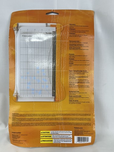 Fiskars Portable Card Making 9” Paper Cutter- Trimmer Self Sharpening 7 Sheet - Picture 5 of 9