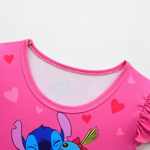 Kids Girls Lilo Stitch Cartoon Princess Skirt Fancy Dress Week Party Gifts UK - Picture 15 of 32