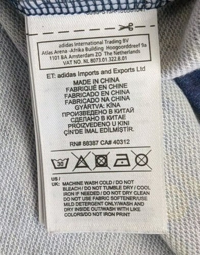 ADIDAS X FARM Rio Carinderia Floral Print Crop Top Sweatshirt Blue XS Oversized - Picture 7 of 8