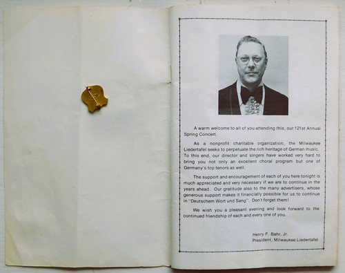 '79 MILWAUKEE LIEDERTAFEL BOOKLET MIT GESANG VEREIN OESTERREICH ANSTECKNADEL - Bild 7 von 9