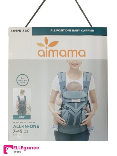 Babytrage Ai Mama Ergonomische SoftFlex Mesh 4 Positionen Schwarz - Bild 9 von 9