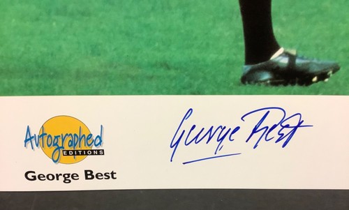 George Best Manchester United Signed Photo Westminster Autographed Editions - Bild 2 von 3
