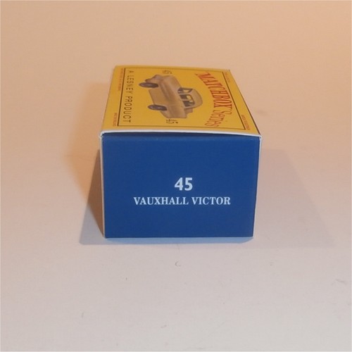 Matchbox Lesney 45a Vauxhall Victor Sedan Empty D Style Repro Box - Picture 3 of 4