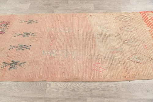 Antique Tribal Moroccan Oriental 9' Runner Rug 3x9 Handmade Wool Carpet - Picture 15 of 21