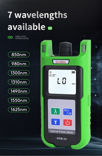 7 Wavelengths Loss Cable Tester Fiber Optic Power Meter with LED Light(-70~+6dB) - Picture 4 of 34