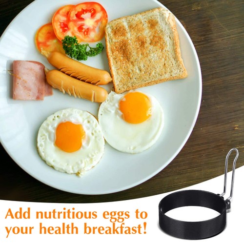 Professional Egg Ring Set For Frying Or Shaping Eggs Round Egg Rings For Cooking - Bild 6 von 8