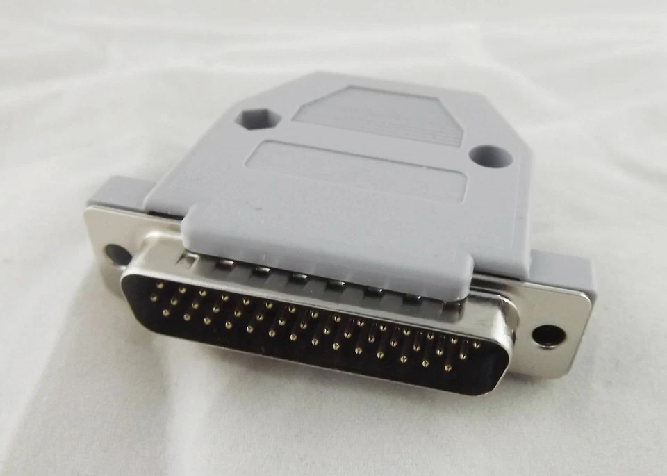 10pcs  Connector Grey Plastic Hood Cover Backshell DB44 Male 44 Pin 3 Rows D-SUB - Image 4 of 4