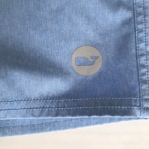 Vineyard Vines Heather Stretch Board Shorts Blue Size 36 - Picture 2 of 6