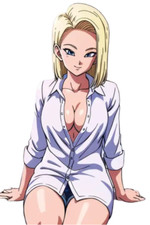 Android 18 Dragon Ball Waifu Weatherproof Anime Sticker 6" Car Decal