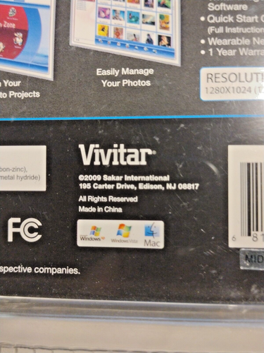 Vivitar Blue VSTYLE CyberPix 3-IN-1 DIGITAL CAMERA W/ IMAGE ZONE SOFTWARE New - Picture 12 of 16