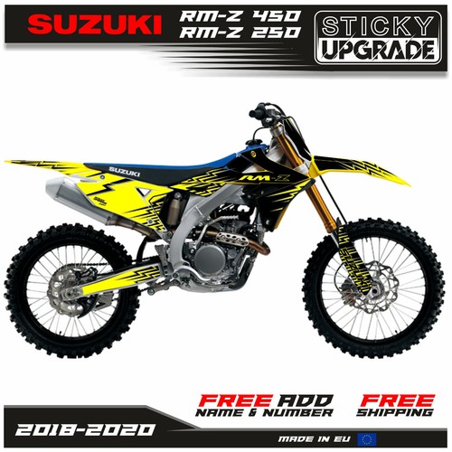 Suzuki RMZ 450 2018 2019 2020 Stickers Set RMZ 250 2019 2020 Graphics Kit Decals - Afbeelding 1 van 8