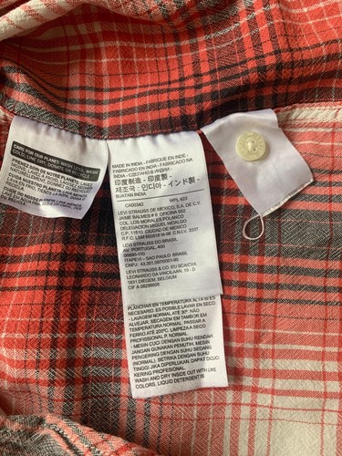 Shirt Levi's x2 Sleeve Men's Long/Short Button Western Pearl XL/M Cowboy Snap - Picture 14 of 23