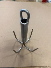 Special made with 1 inch hollow Stainless Pier or Bridge Gaff With Eye For Rope