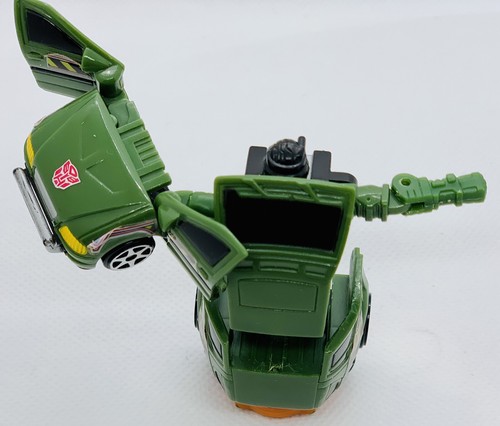 2001 Takara Transformers Robots In Disguise X-Brawn 1:64 3” Action Figure Green - Picture 7 of 9