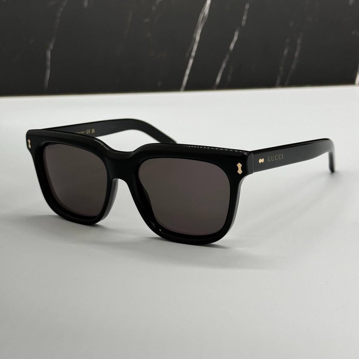 NEW GG1523S 001 GUCCI BLACK GREY SQUARE UNISEX GUCCI