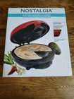 Nostalgia 6 Wedge Electric Red and Black Quesadilla Maker 8 inch NEW in Box