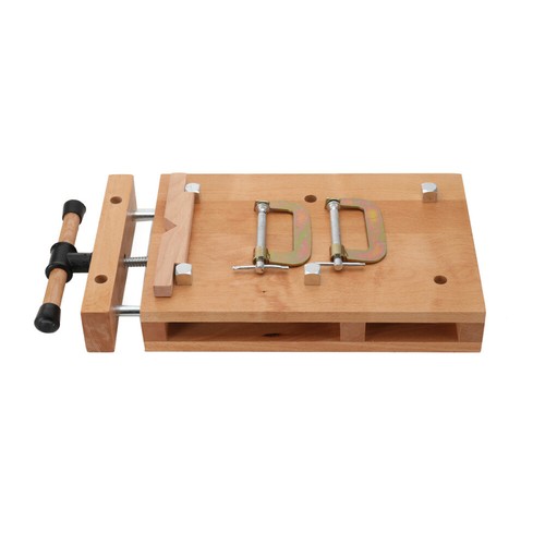 Tragbare Holzwerkbank Mini Werkbank Hobelbank Mobil Schraubstock Holz Werkbank - Bild 12 von 24