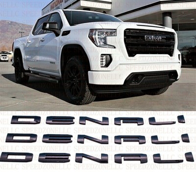 3Pc Set AT4 Emblem Side Door Rear Tailgate Badge Replacement for 2019-2021 Sierra Black Red 3Pc Set AT4 Emblem Side Door Rear Tailgate Badge Replacement for 2019-2021 Sierra Black Red