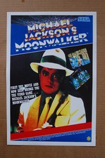 Moonwalker  Arcade Flyer Video Game promotional poster Michael Jacksons