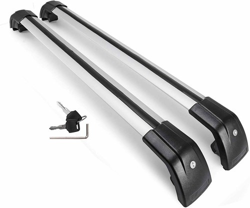 2Pcs Fit for Cadillac XT4 2019 2020 Aluminum Roof Rail Rack Cross Bar Crossbar  - Bild 2 von 9