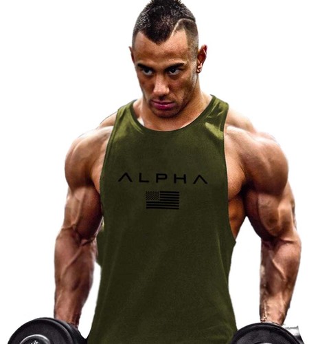 Mens Workout Stringer Tank Tops Muscle Sleeveless Shirts Gym Bodybuilding Vest - Picture 9 of 31