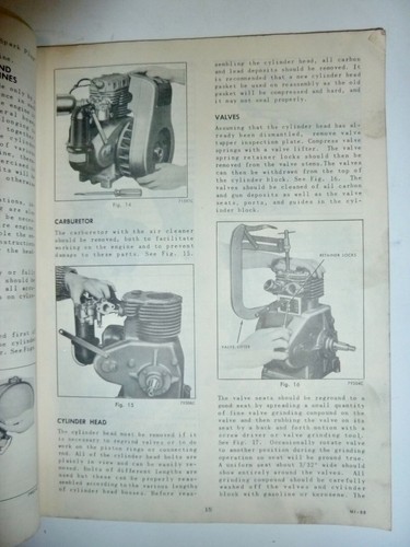 Libro de instrucciones de motor de Wisconsin vintage y lista de piezas - Imagen 2 de 2