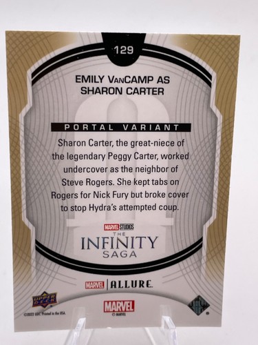 Marvel 2022 - Allure - Variante Portal - #129 Emily VanCamp como Sharon Carter - Imagen 2 de 2