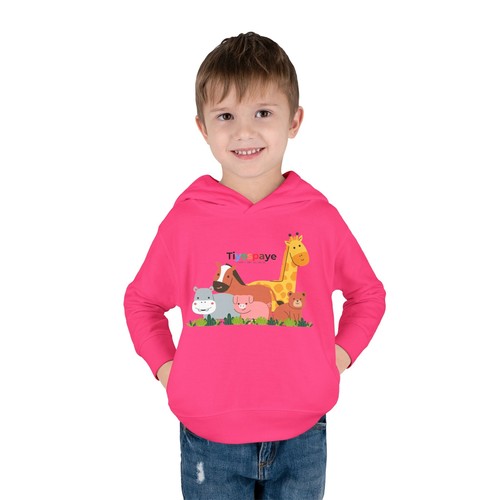 Cute Animal Graphic Toddler Fleece Hoodie - Ideal for Playtime & Gifts - Picture 52 of 61