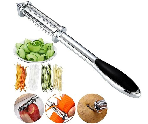 Multifunctional Vegetable Peeler, 3 in 1 Stainless Steel Peeler Kitchen Tool  - Picture 6 of 7