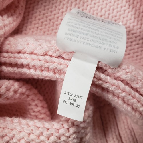 J Crew Sweater Womens Medium Pink Rollneck Pullover Fisherman Core - Foto 10 di 10
