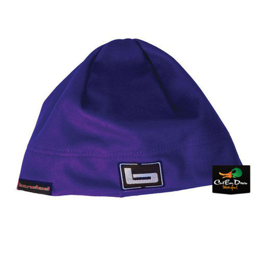 NEW BANDED WOMEN'S UFS FLEECE BEANIE SKULL CAP HAT STOCKING "b" LOGO PURPLE - Picture 1 of 1