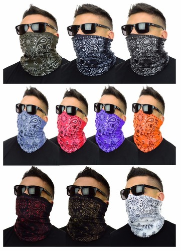 Mato & Hash Multi Functional Tube Bandanna Mask Scarf Headband Gaiter - Picture 85 of 153