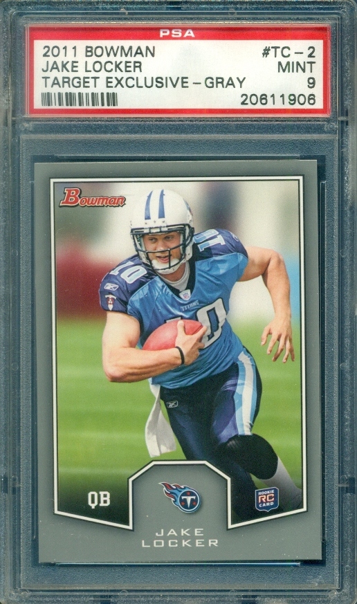 Jake Locker Bowman Target Exclusive #TC2 Gray
