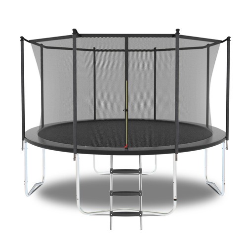 8/10/12FT Trampoline w/Safety Enclosure Heavy-Duty Mat for Kids & Adults Outdoor - Picture 11 of 13