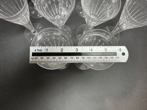 Stuart Crystal Oleta Large Claret Wine Glasses approx 16.5 cm or 6.5" high - VGC - Picture 4 of 4