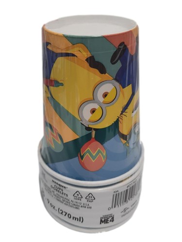 Despicable Me 8 Ct 9 oz Paper Cups Cute Minions - Picture 3 of 4