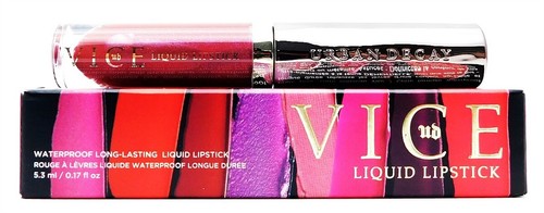 ROSSETTO LIQUIDO NUOVO CON SCATOLA URBAN DECAY VICE IMPERMEABILE LUNGA DURATA 0,17 OZ COLORE A SCELTA - Foto 1 di 3