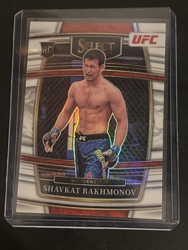 2022 Panini - Select UFC - Shavkat Rakhmonov- Concourse RC White Prizm 41/75 - Picture 3 of 4