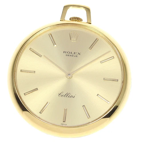 ROLEX Cellini K18YG Cal.1600 gold Dial Hand Winding Boy's Pocket watch_820144