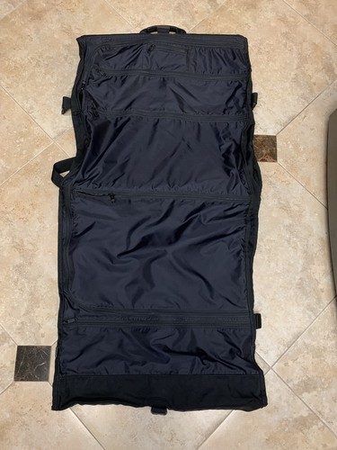 TUMI GROSSER ALPHA BALLISTISCHER FALTBARER KLEIDERSACK 24 ZOLL SCHWARZ NYLON HERGESTELLT IN USA - Bild 4 von 9