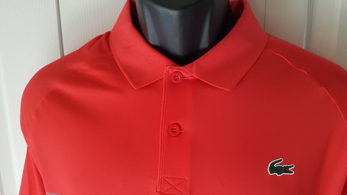 Lacoste SPORT Men’s Novak Djokovic Print Stretch Polo in Red DH0853 51 C9U - 第 12/15 張圖片
