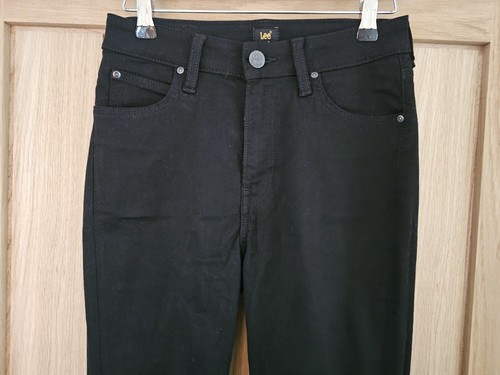 LEE Ivy High Waist Super Skinny Stay Black Jeans Size W28 L31 Black - Picture 8 of 13