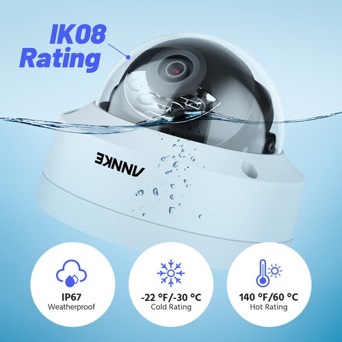 ANNKE 12MP Audio POE IP Security Camera H.265+ Outdoor Human Detect Full Color - Picture 7 of 13